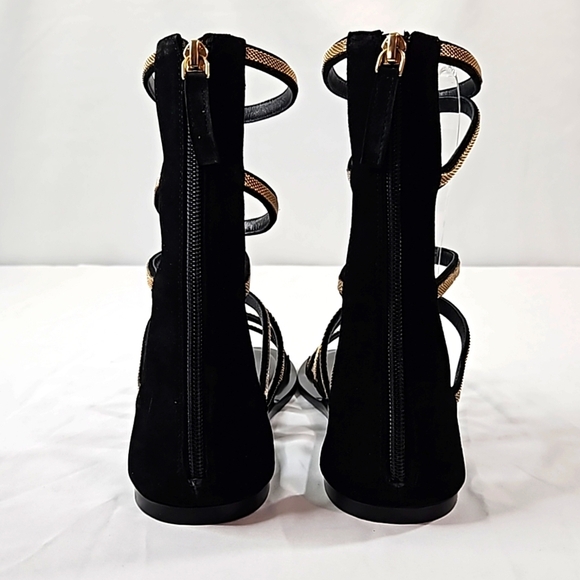 Free People Black & Gold Theia Gladiator Sandals Size 8 NWB - Picture 4 of 8